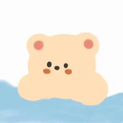超可爱的情侣头像卡通版微信情头两张分开