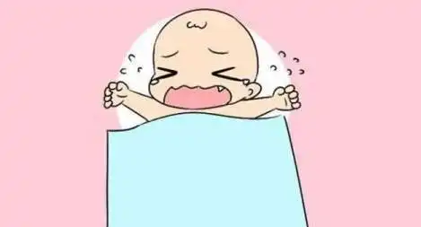 宝宝睡觉哭闹卡通图片