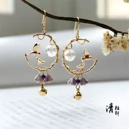 十二星座的专属古风耳环,妩媚动人,相思入骨