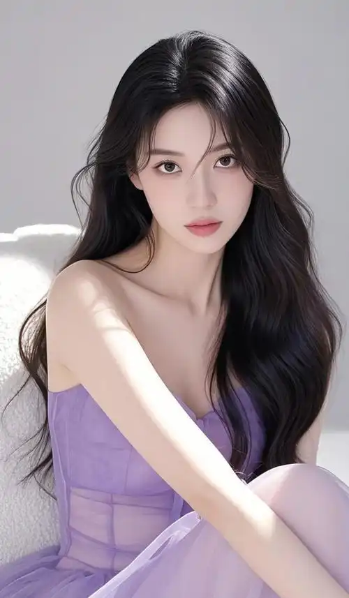 美女壁纸丨紫色系妩媚动人,爱了爱了