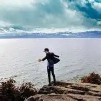 男生头像伤感海边蓝色系