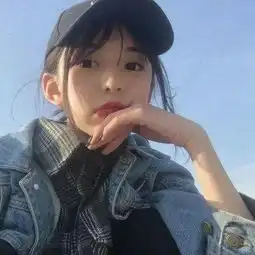 女生头像红色系小清新蓝