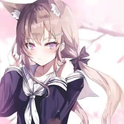 二次元猫系女友美图头像