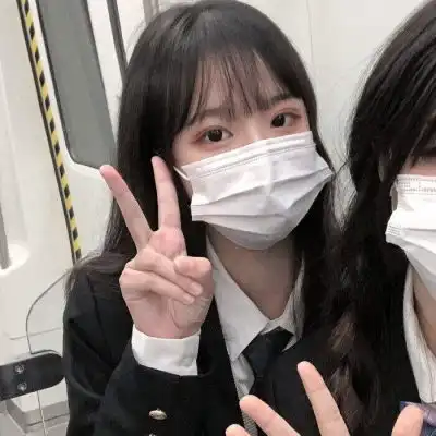 蓝色系闺蜜头像ins风扣