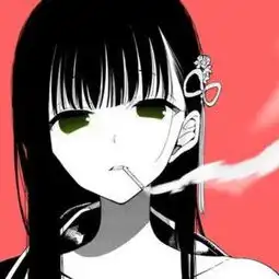 黑色系情侣头像二次元天