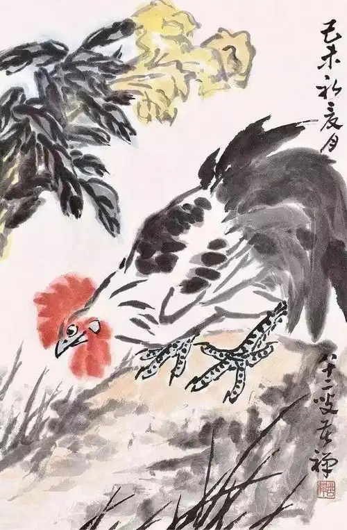 古今画鸡大吉大利,吉星高照