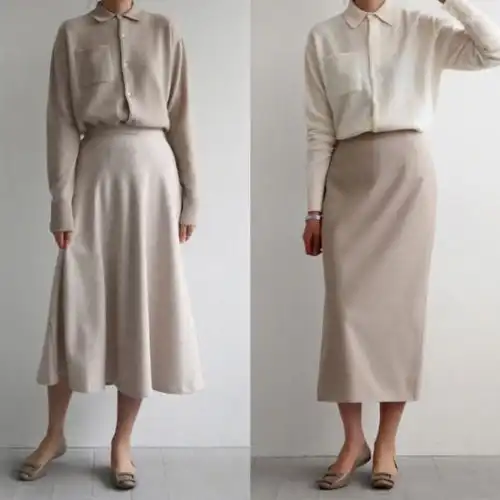 干净素雅的上班穿搭白色西装外套搭配阔腿裤干净利落,精致霸气