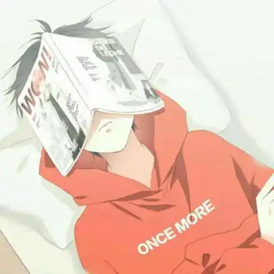 现代卡通油画头像男