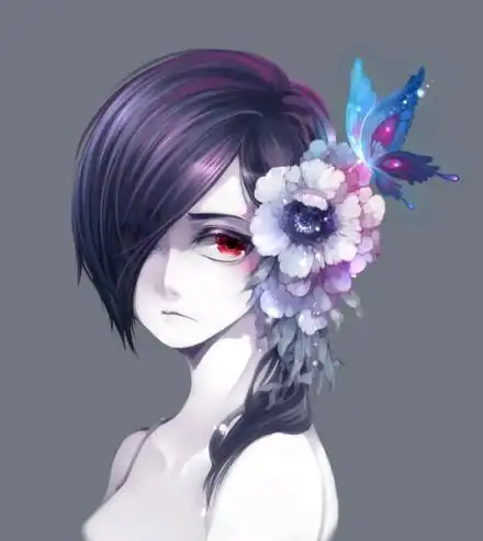 紫色系头像情侣头像古风