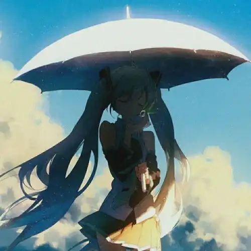 蓝色系姐妹头像卡通我的