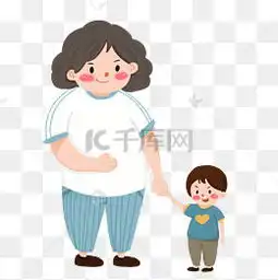 母女亲子头像卡通可爱