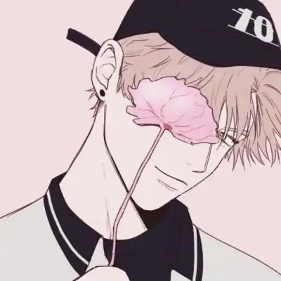 男胖子头像卡通头像吸烟