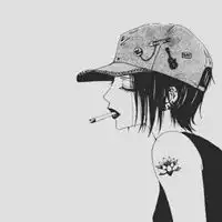 戴墨镜叼烟动漫女头像高冷侧脸微信头像图片大全