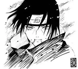 谁有火影的qq头像要漫画内种效果的最好是鼬或者斑的脸部特写