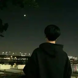 黑色系男头冷酷霸气背影