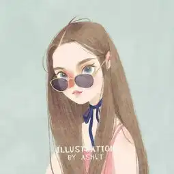 接收好你的新头像来自插画师的小清新插画
