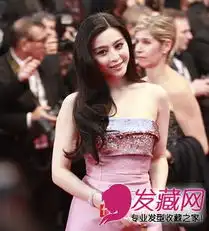 范冰冰大气的侧分长卷发