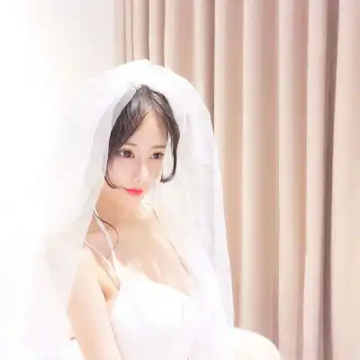 穿婚纱的女生唯美头像韩版伤感女生婚纱头像