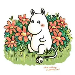 50张宠物萌系手绘小插画生动有趣暖人心亲子儿童画手账必备