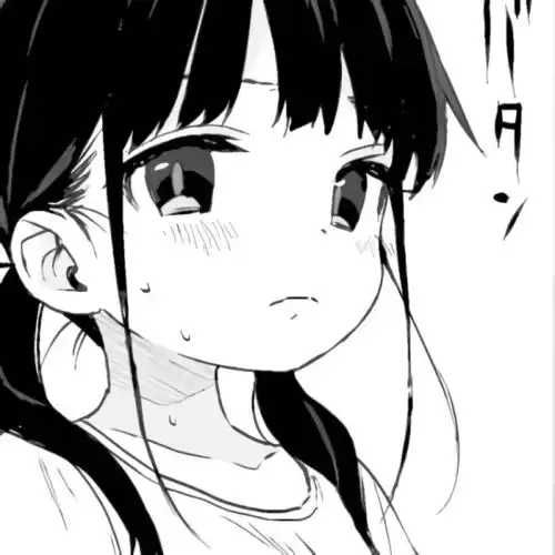 黑色动漫女生头像9.25