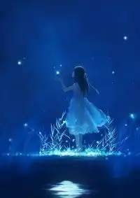 淡蓝色系动漫情侣头像淡