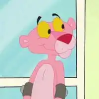 粉红顽皮豹卡通头像微信头像图片大全