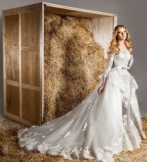 美成这样也是醉了10款婚纱配秸秆竟这样奢华