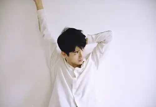 刘昊然白衬衫配牛仔裤演绎清新自然慵懒风图