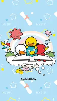 鸭嘴兽男孩开学季系列壁纸