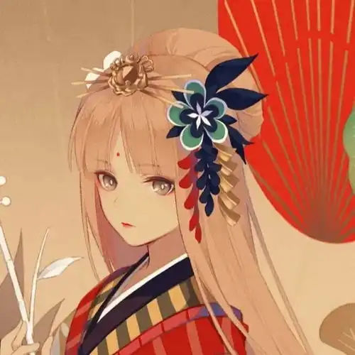 古风头像青色系女动漫