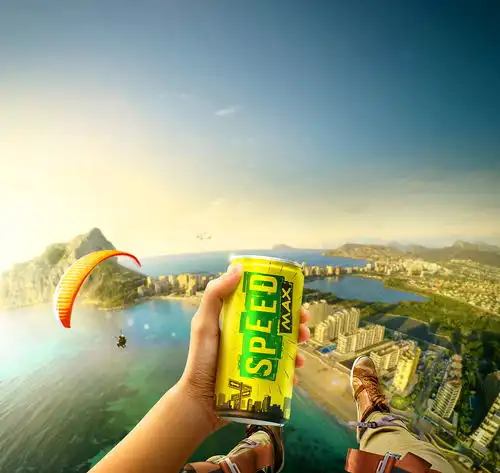 v0978饮料合成25002366px高清创意合成色彩绿色色系