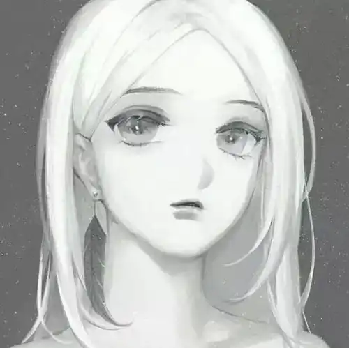 女头像白色系列图片moss