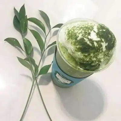 绿色系萌物甜点图片静心背景图