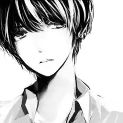 谁有酷酷的动漫男图片二次元黑白的