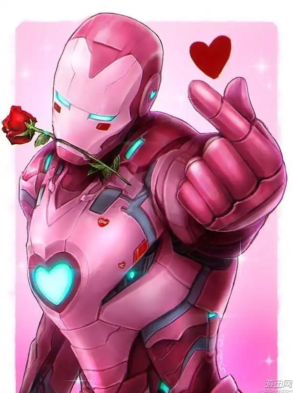 泰国插画家笔下萌系超级英雄灭霸手捧爆米花比耶