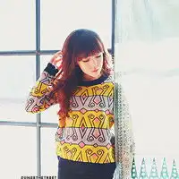 漂亮脸蛋的韩国风格女生qq头像