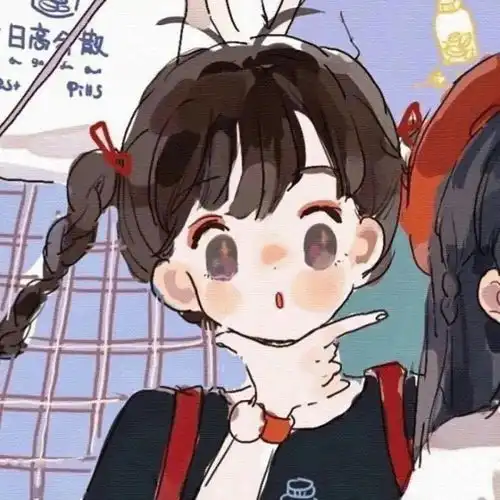 头像图片丨闺蜜头像,女生头像,卡通动漫头像224
