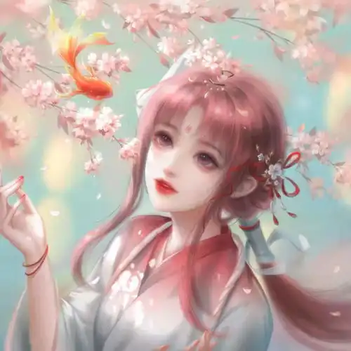 少女头像卡通可爱古风动