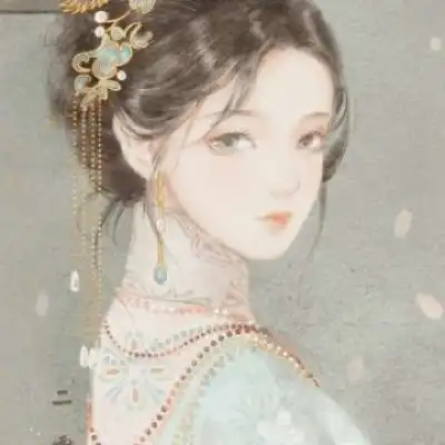 江孑唯美意境古风手绘女头孑然卡通动漫头像我要个性网