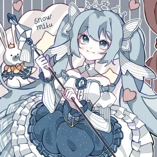 初音未来同人动漫头像总会有一个人的出现,让你觉得人间值得