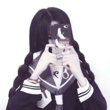 手机遮脸头像女动漫