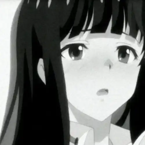 微丧黑白风动漫头像忧郁气质