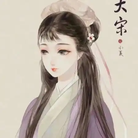 插画头像女唯美古风系美女美图