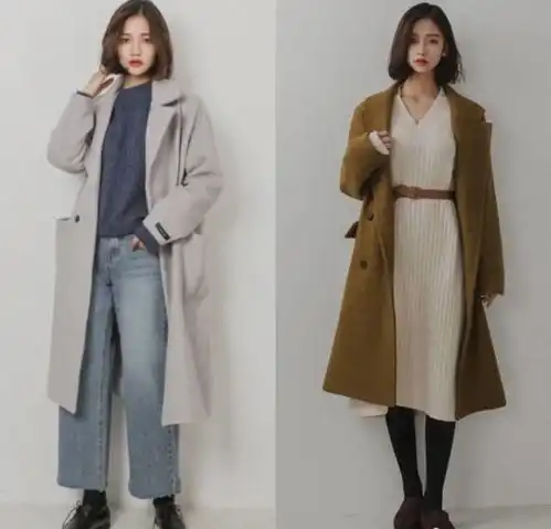 厚毛衣和毛呢大衣的碰撞,是冬天里最温柔的搭配