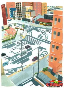 治愈系小清新手绘插画图片,理想中的小日子