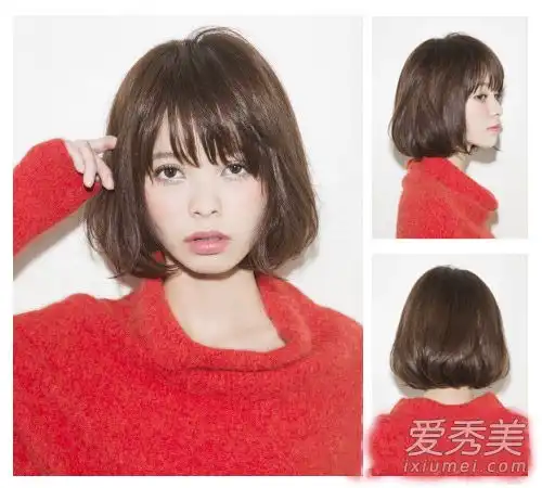 2015女孩短发图片波波头为主