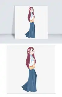 手绘卡通系列背包的女孩图片素材psb格式下载动漫人物大全