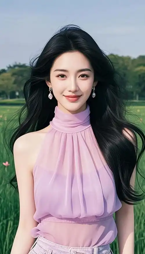 美女壁纸丨紫色系妩媚动人,简直美极了