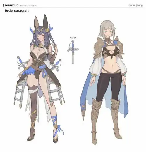 cg原画插画教程韩国画师笔下的甜系少女