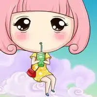橙色系短发女生头像动漫
